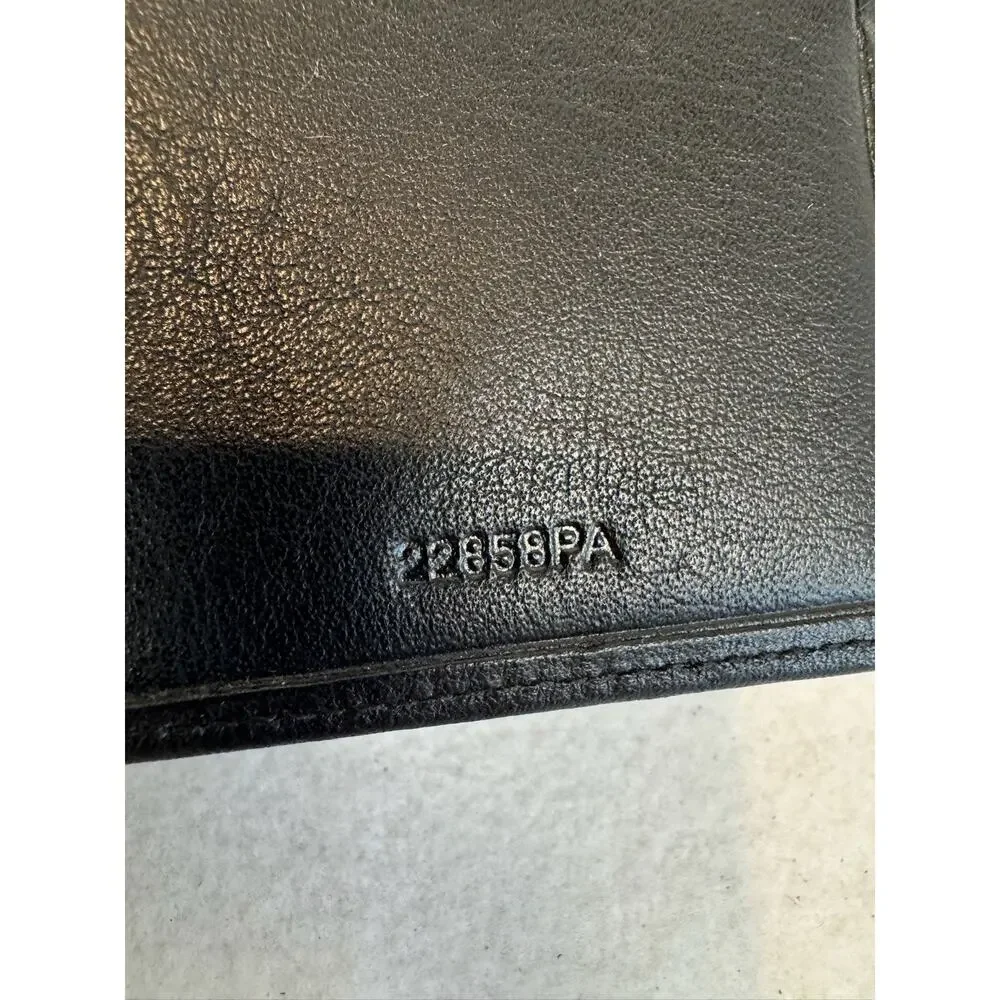 Men's Black Leather‎ Bi-fold Wallet Franklin Covey - 4 3/4